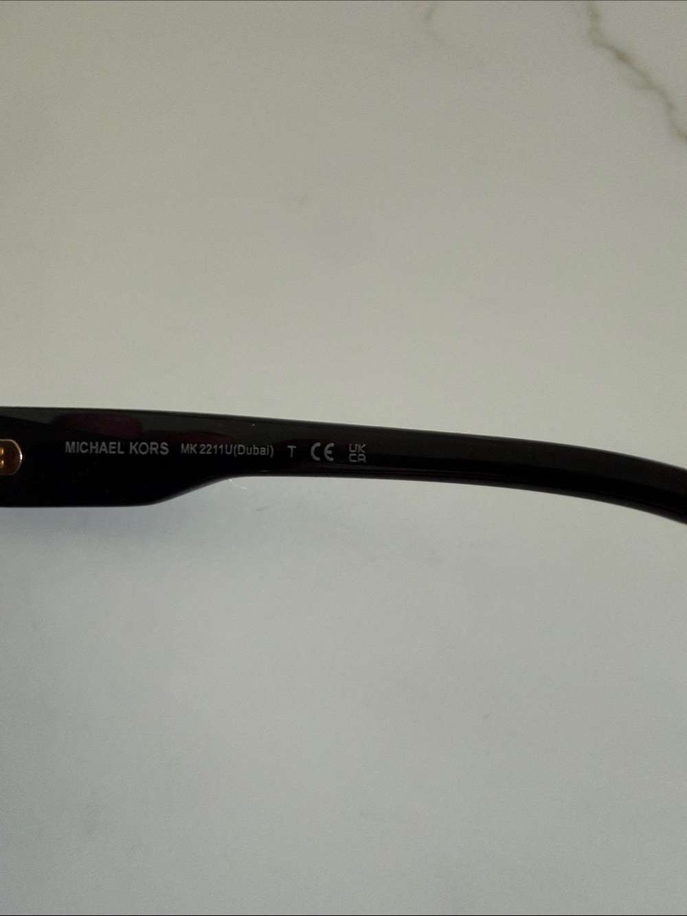 Michael Kors Black Cat-Eye Sunglasses with Gray Lenses - Picture 2 of 2